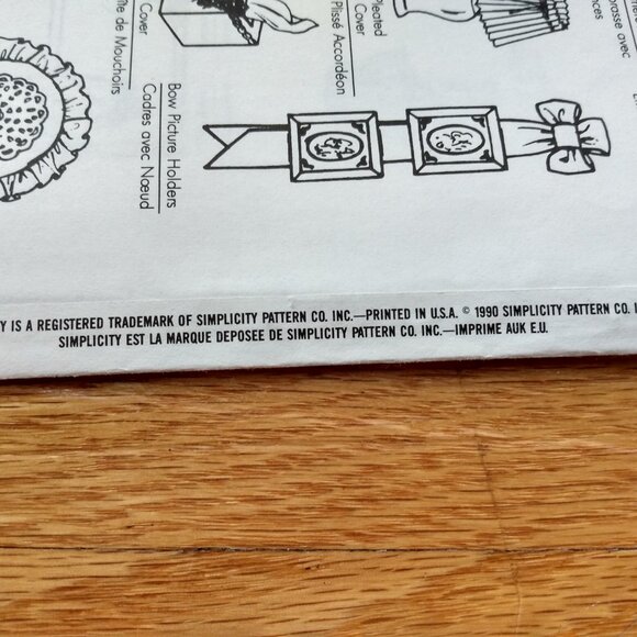 Vintage 90s Home Decor Sewing Pattern Curtain Tie Backs Pillows Accents 9801 - Picture 8 of 9